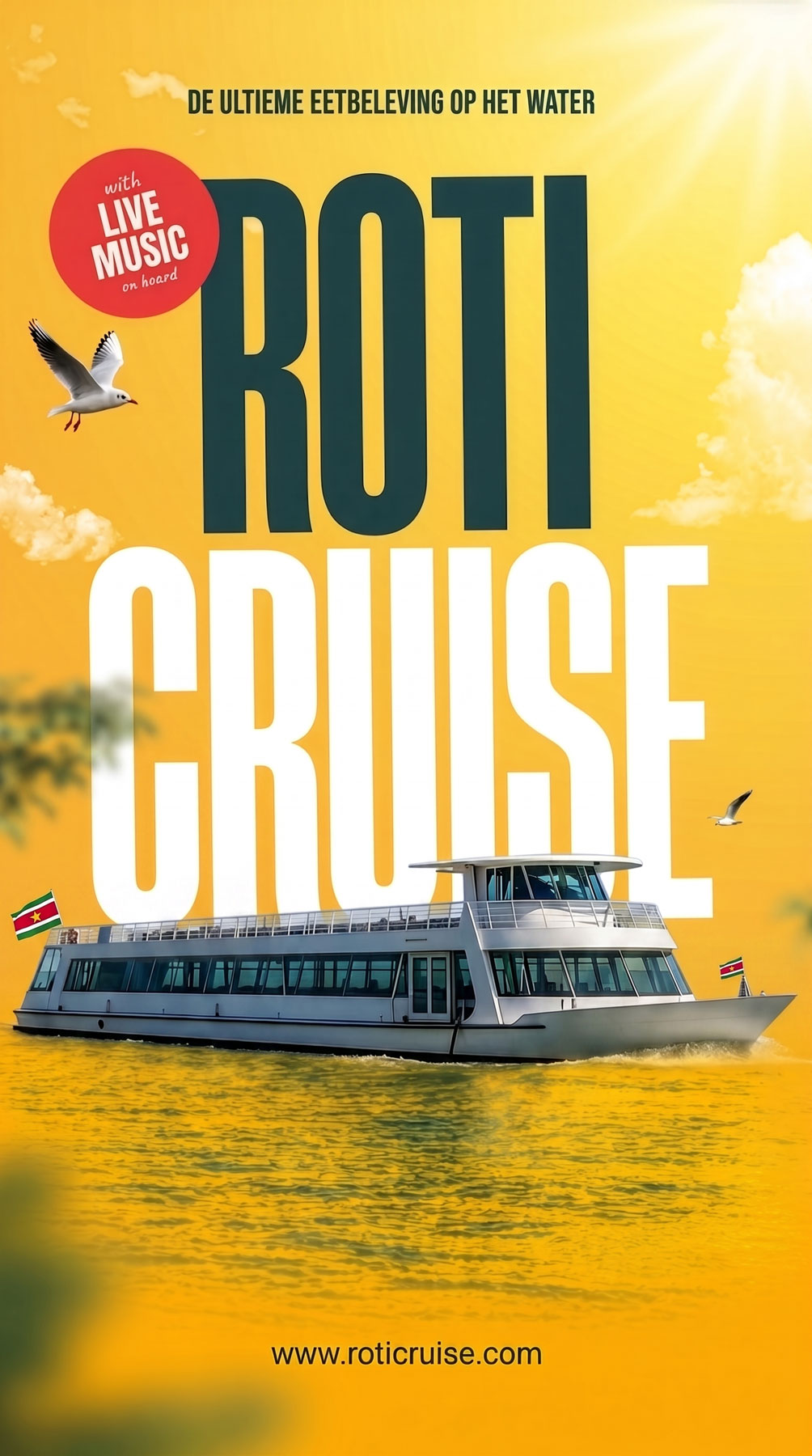 RotiCruise — De ultieme eetbeleving op het water, met live music on board